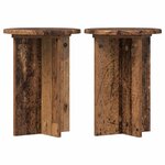 vidaXL Support de Plante 2 pièces Bois ancien Ø29 5 x 40 cm