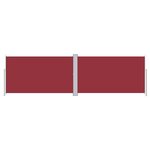 vidaXL Auvent latéral rétractable Rouge 180x600 cm