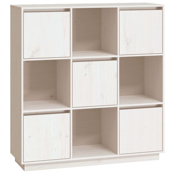 vidaXL Buffet Blanc 110 5x35x117 cm Bois massif de pin