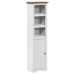 vidaXL Meubles de salle de bain 4 Pièces BODO blanc bois de pin massif