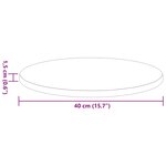 vidaXL Plateau de table Sonoma gris 40 x 40 x 1.5 cm Bois d'ingénierie