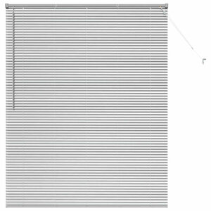 vidaXL Store de Fenêtre avec des rideaux Argent Aluminium