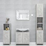 vidaXL Armoire de salle de bain Gris béton 30x30x95 cm Bois ingénierie