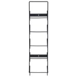 vidaXL Casier à bouteilles mural pour 5 bouteilles Noir Fer