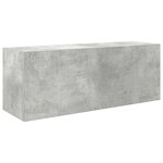 vidaXL Armoire murale de bain gris béton 80x25x30 cm bois d'ingénierie