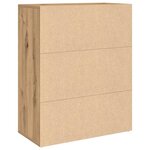 vidaXL Buffet chêne artisanal 60x30x75 cm bois d'ingénierie