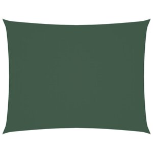 vidaXL Voile de parasol tissu oxford rectangulaire 2 5x4 m vert foncé