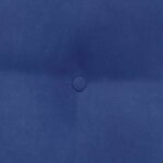 vidaXL Coussin de Dos Bleu police 80 x 24 x 50 cm Velours