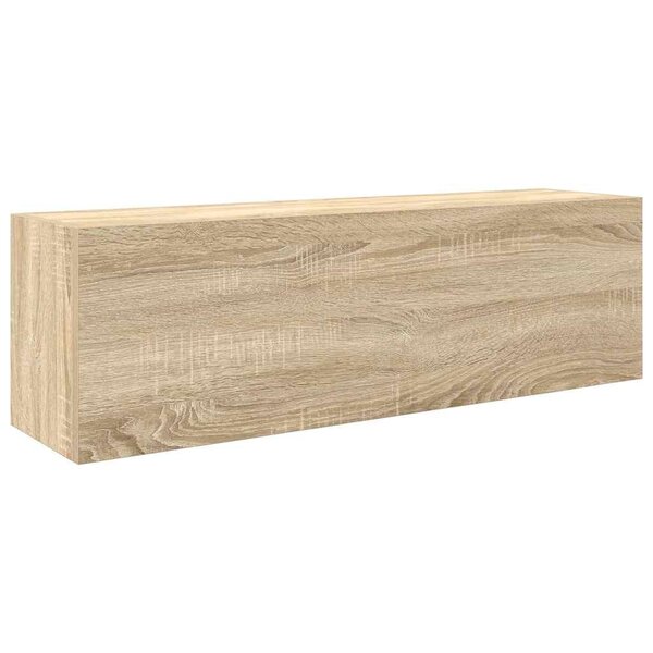 vidaXL Armoire murale de bain chêne sonoma 100x25x30cm bois ingénierie
