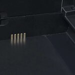 vidaXL Armoire de rangement de jardin avec 3 étagères Noir et gris