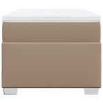 vidaXL Sommier à lattes de lit avec matelas Cappuccino 80x200 cm