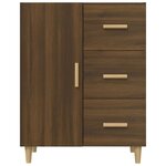 vidaXL Buffet chêne marron 69 5x34x90 cm bois d'ingénierie