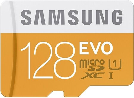 Carte mémoire Micro Secure Digital (Micro SD) Samsung 128Go EVO SDXC Class10 + adaptateur