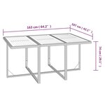 vidaXL Ensemble à manger de jardin coussins 7Pièces Résine tressée Gris