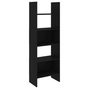 vidaXL Bibliothèque Noir 60x35x180 cm Bois d’ingénierie