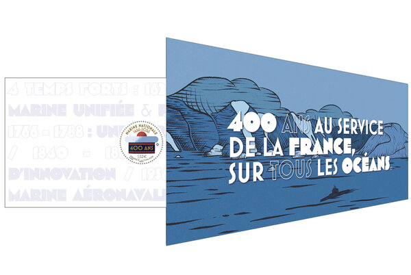 Souvenir philatélique - 400 ans de la Marine nationale (1626-2026)