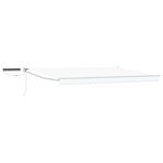 vidaXL Auvent rétractable électrique Blanc 4 × 3 m