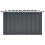 vidaXL Boîte de rangement de jardin Gris 109x67x65 cm