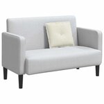 vidaXL Coussin de Dos Crème 50 x 45 cm Tissu en velours côtelé