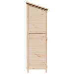 vidaXL Abri de jardin avec toit Naturel 59 5 x 56 x 176 5 cm