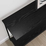 vidaXL Table console Chêne noir 101 x 30.5 x 75 cm Bois d'ingénierie