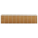 vidaXL Abri de jardin marron clair 191x810x198 cm acier galvanisé