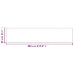 vidaXL Écran de balcon gris clair 90x400 cm 100  polyester oxford