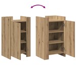 vidaXL Buffet en chêne 45x35x75 cm Bois d'ingénierie