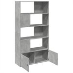 vidaXL Bibliothèque gris béton 100x36x189 cm bois d'ingénierie