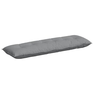 vidaXL Coussin de Dos Gris clair 160 x 19 x 50 cm tissu