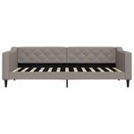 vidaXL Lit de repos sans matelas taupe 90x200 cm tissu