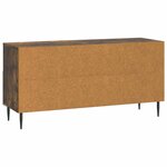 vidaXL Meuble TV Chêne fumé 102 x 34 5 x 50 cm Bois d'ingénierie