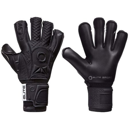 Elite sport gants de gardien de but black solo taille 8 noir