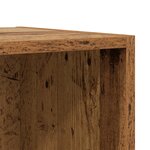 vidaXL Meuble TV mural avec étagère avec stockage 4 Pièces Vieux bois 37 x 37 x 72 cm