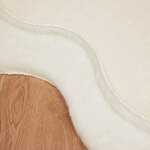vidaXL Tapis en Fourrure Synthétique de Lapin Olite Crème 50 x 80 cm
