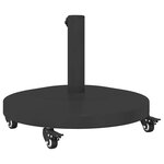vidaXL Socles de parasol d'extérieur Noir 48 x 48 x 32.5 cm