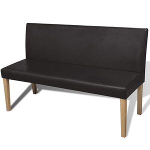 Banc banquette 139 5 cm synthétique marron foncé 02_0010910