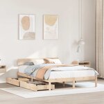 vidaXL Cadre de lit sans matelas 140x200 cm bois massif de pin