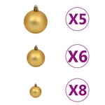 vidaXL Arbre de Noël artificiel LED et flocons de neige 120 cm PVC PE