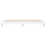 vidaXL Cadre de lit sans matelas blanc 140x200 cm bois d'ingénierie