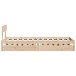 vidaXL Cadre de lit sans matelas 90x200 cm bois de pin massif