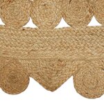 vidaXL Tapis Beige 122 x 183 cm Jute