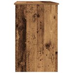 vidaXL Bureau vieux bois 102x50x76 cm bois d'ingénierie