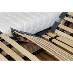 Ensemble relaxation matelas + sommiers électriques cerisier 2 x 70 x 190 - Mousse - 14 cm