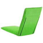 vidaXL Chaise longue pliable Tissu Oxford Vert