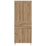vidaXL Haut Armoire avec tiroir Chêne artisanal 69 5 x 34 x 180 cm