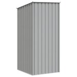 vidaXL Abri de jardin Gris 87x98x159 cm Acier galvanisé