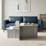 vidaXL Table basse Sonoma gris 100 x 50 x 40 cm Bois d'ingénierie