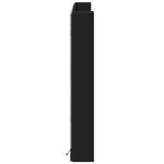 vidaXL Armoire tête de lit avec LED noir 160x16 5x103 5 cm