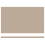 Auvent rétractable automatique vidaXL avec LED Beige 500x300 cm